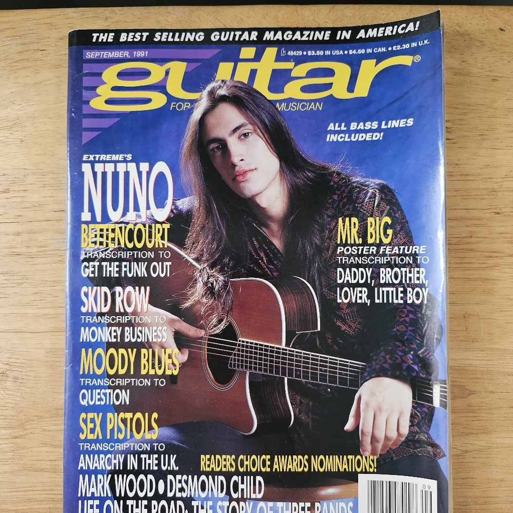Vintage September 1991 Guitar For The Practicing Musician